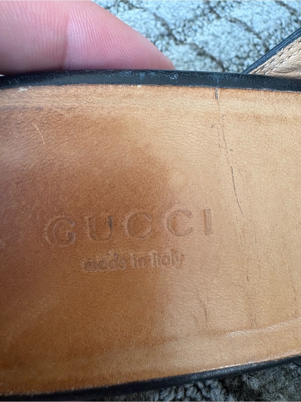 Gucci Black Leather Horsebit Slip-On Loafers - Picture 7 of 8